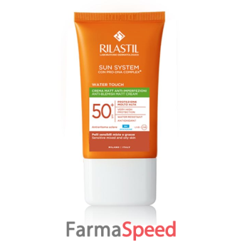 rilastil sun system water touch mat crema spf50+ 50 ml