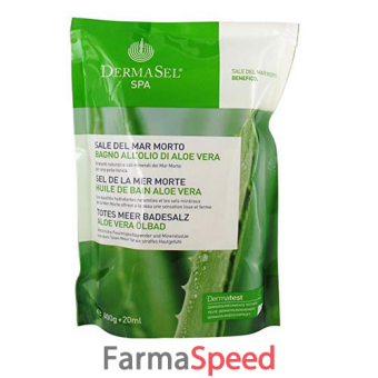 dermasel sali bagno mar morto aloe vera 400 g + 20 ml