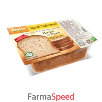 giusto senza glutine bonta' pane gusto delicato monodose
