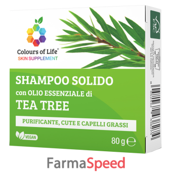 tea tree shampoo solido 80 g colours of life