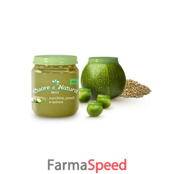 cuore di natura omogeneizzato piselli con zucchine e quinoa bio 110 g