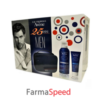eau thermale avene trousse rasatura mousse barba 200 ml + balsamo dopobarba 75 ml