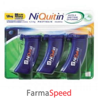 niquitin mini - 1,5mg pastiglie gusto menta, 60 pastiglie in contenitore pp
