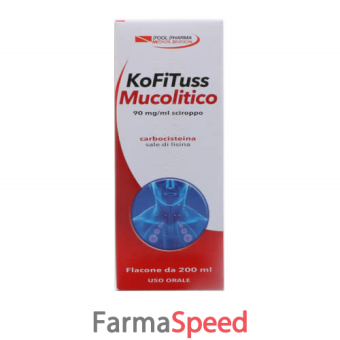 kofituss mucolitico - 90 mg/ml sciroppo flacone da 200 ml 