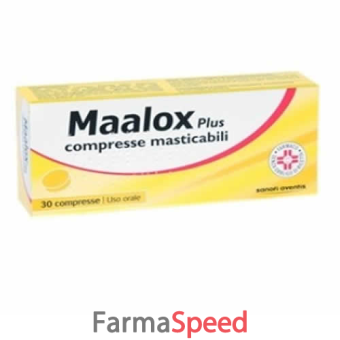 maalox plus - plus compresse masticabili 30 compresse