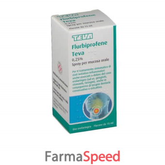 flurbiprofene te - 0,25% spray per mucosa orale 1 flacone in vetro da 15 ml