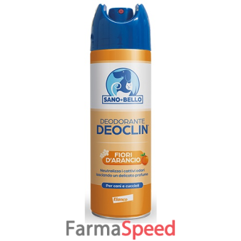 sano e bello deodorante deoclin fiori d'arancio 250 ml