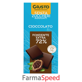 giusto senza zucchero tavoletta extra fondente 85 g