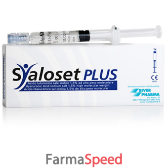 syaloset plus siringa intra-articolare acido ialuronico sale sodico 1,5% ad alto peso molecolare 4 ml