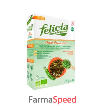 felicia bio mezze penne piselli verdi