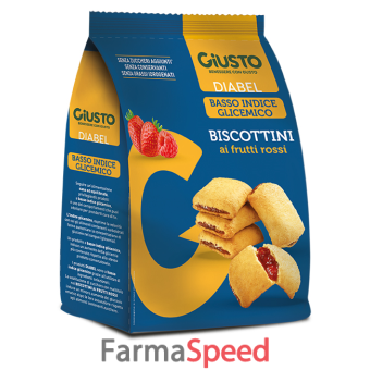 giusto diabel biscottini frutti rossi 250 g