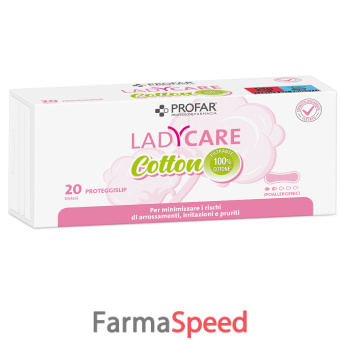 profar ladycare proteggislip cotton ipoallergenici distesi 20 pezzi 