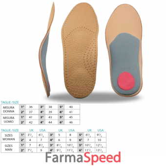orione ok ped 120f plantare cuoio rigido donna 5 1 paio