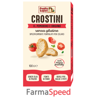 puglia sapori crostini al pomodoro e origano 100 g