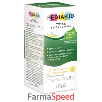 pediakid sciroppo tosse secca e grassa 125 ml