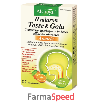 hyaluron tosse&gola arancia 30 compresse