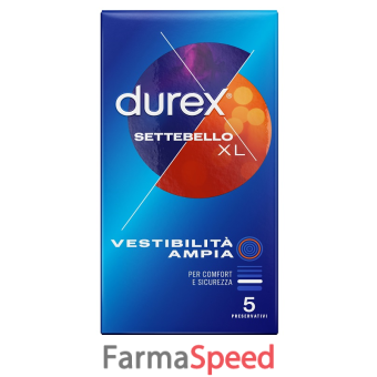 profilattico durex settebello xl 5 pezzi