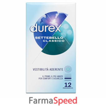 profilattico durex settebello classico 12 pezzi