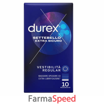 profilattico durex settebello extra sicuro 10 pezzi