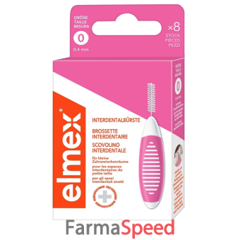 elmex interdental brush pink scovolini interdentali 0,4mm 8 pezzi