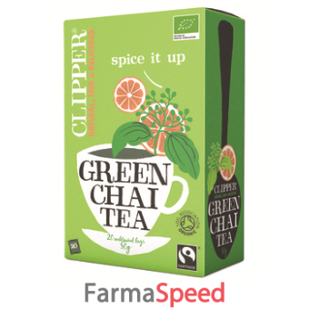 clipper te' verde speziato chai bio 20 filtri 20 g