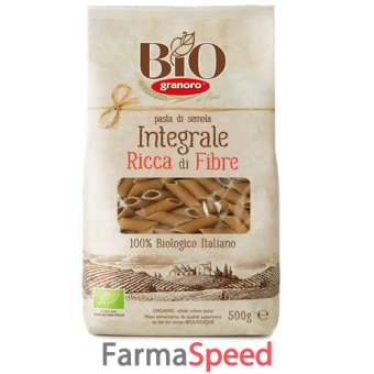 biologica integrale granoro mezze penne rigate 500 g