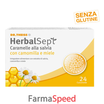 theiss herbalsept caramelle salvia camomilla e miele
