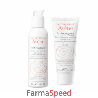 eau thermale avene kit antirougeurs detergente 300 ml + crema 40 ml