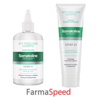 somatoline skin expert kit peeling corpo 1 gel peeling 200 ml + 1 crema riequilibrante 100 ml