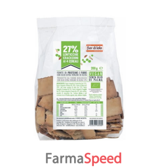 crackerini 4 cereali con lenticchie bio 200 g