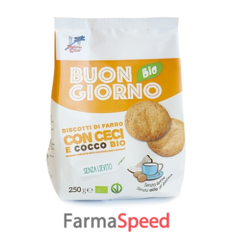 buongiornobio biscotti di farro ceci & cocco senza lievito