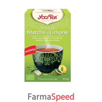 yogi tea te' verde macha limone bio 30,6 g