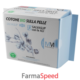 munus medical proteggi slip con ali cotone bio sulla pelle 12 pezzi