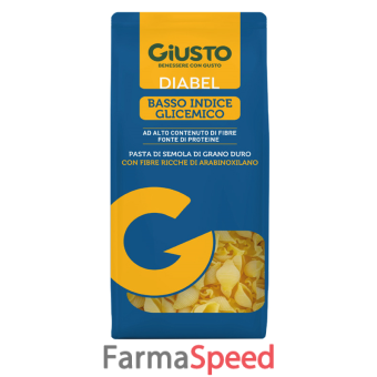 giusto diabel basso indice glicemico pasta conchigliette 400 g