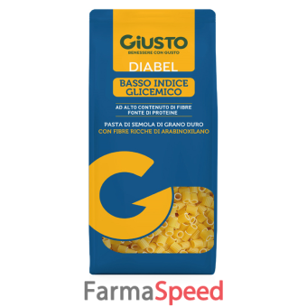 giusto diabel basso indice glicemico pasta ditalini 400 g