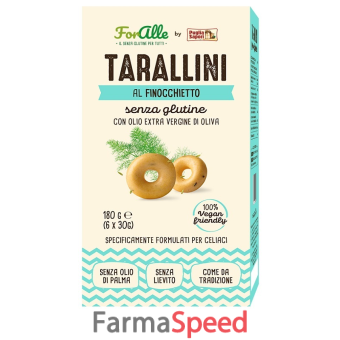 foralle tarallini senza glutine finocchietto 6 bustine da 30 g