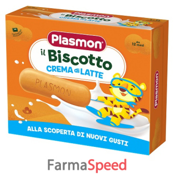 plasmon biscotto crema latte 8 pezzi da 40g