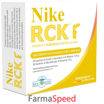 nike rck ascorbato potassio + ribosio 100 bustine 22,65 g