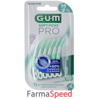 gum soft pick pro medium 12 pezzi