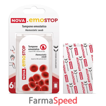 nova emostop tampone emostatico 6 pezzi