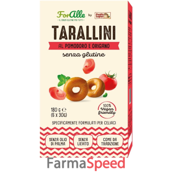 foralle tarallini pomodoro e origano 6 bustine x 30 g