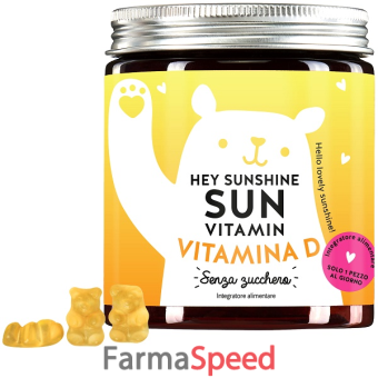 hey sunshine sun vitamins mit d3 sugarfree 45 caramelle gommose