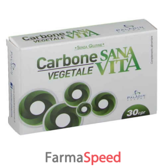 sanavita carbone vegetale 30 compresse