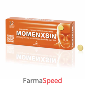 momenxsin - 200 mg/30 mg compresse rivestite con film 12 compresse in blister 