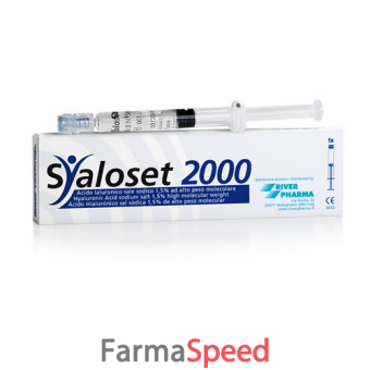 siringa intra-articolare syaloset 2000 acido ialuronico 1,5% 2 ml 1 pezzo