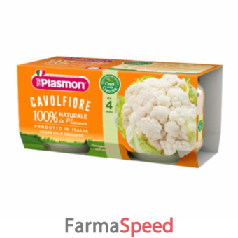 plasmon omogeneizzato cavolfiore 2 x 80 g