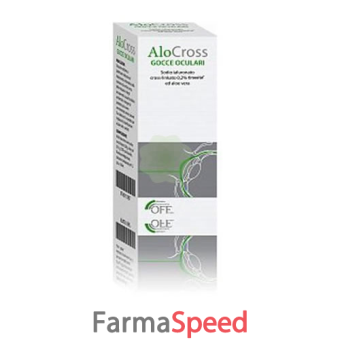 soluzione oftalmica lubrificante a base di acido ialuronico sale sodico cross linkato 0,20% ed aloe vera alocross 1 flacone 8 ml