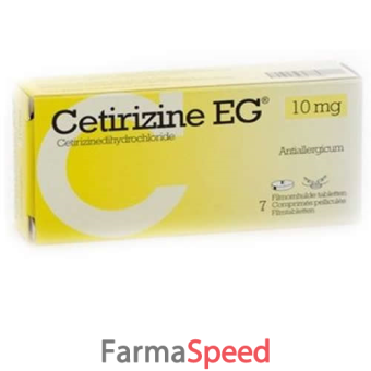 cetirizina eg - 10 mg compresse rivestite con film 7 compresse divisibili in blister pvc-al