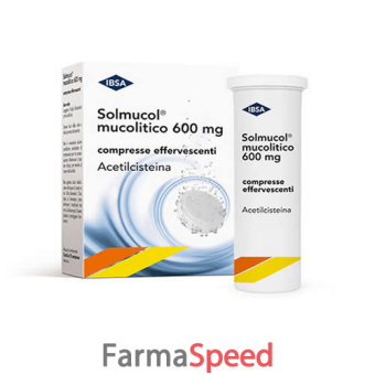solmucol mucolitico - 600 mg compressa effervescente, 30 compresse in tubo pp (2x15)