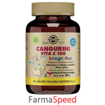 cangurini vita c 100 90 tavolette masticabili